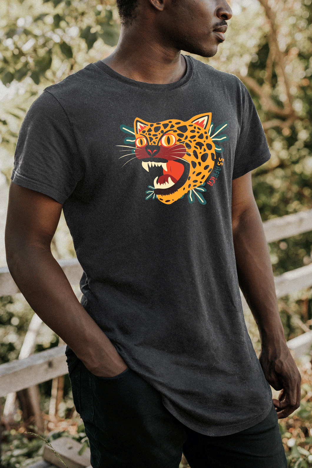 T-shirt Shakawe leopard